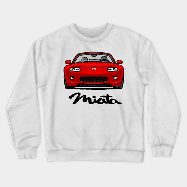 MX5 NC1 Red Crewneck Sweatshirt by Woreth